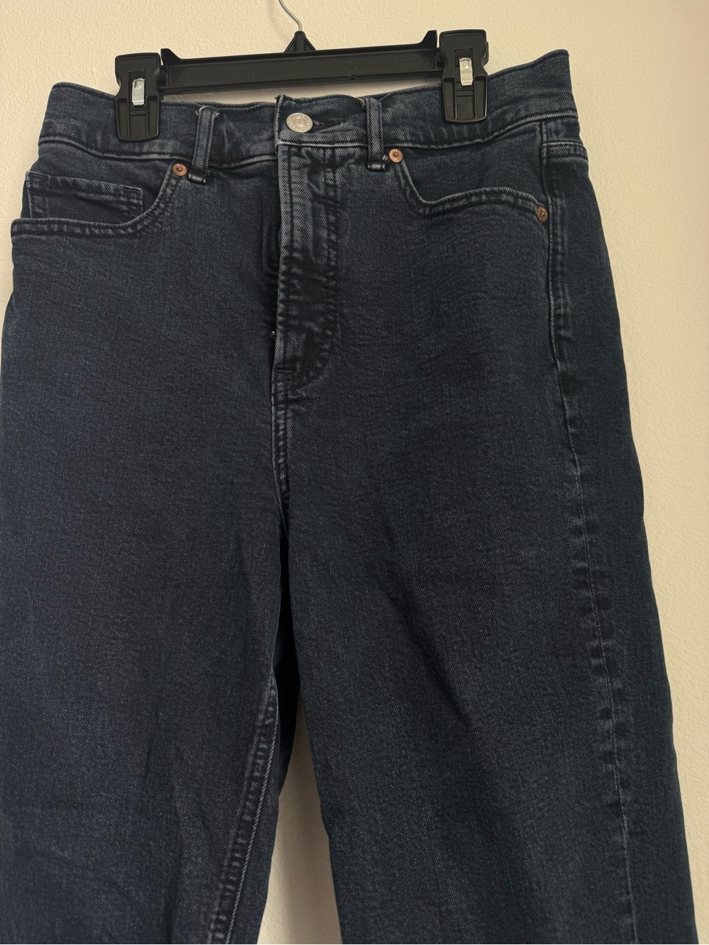 Express High-Rise Dark Blue Women's Jeans - Picture 4 of 4